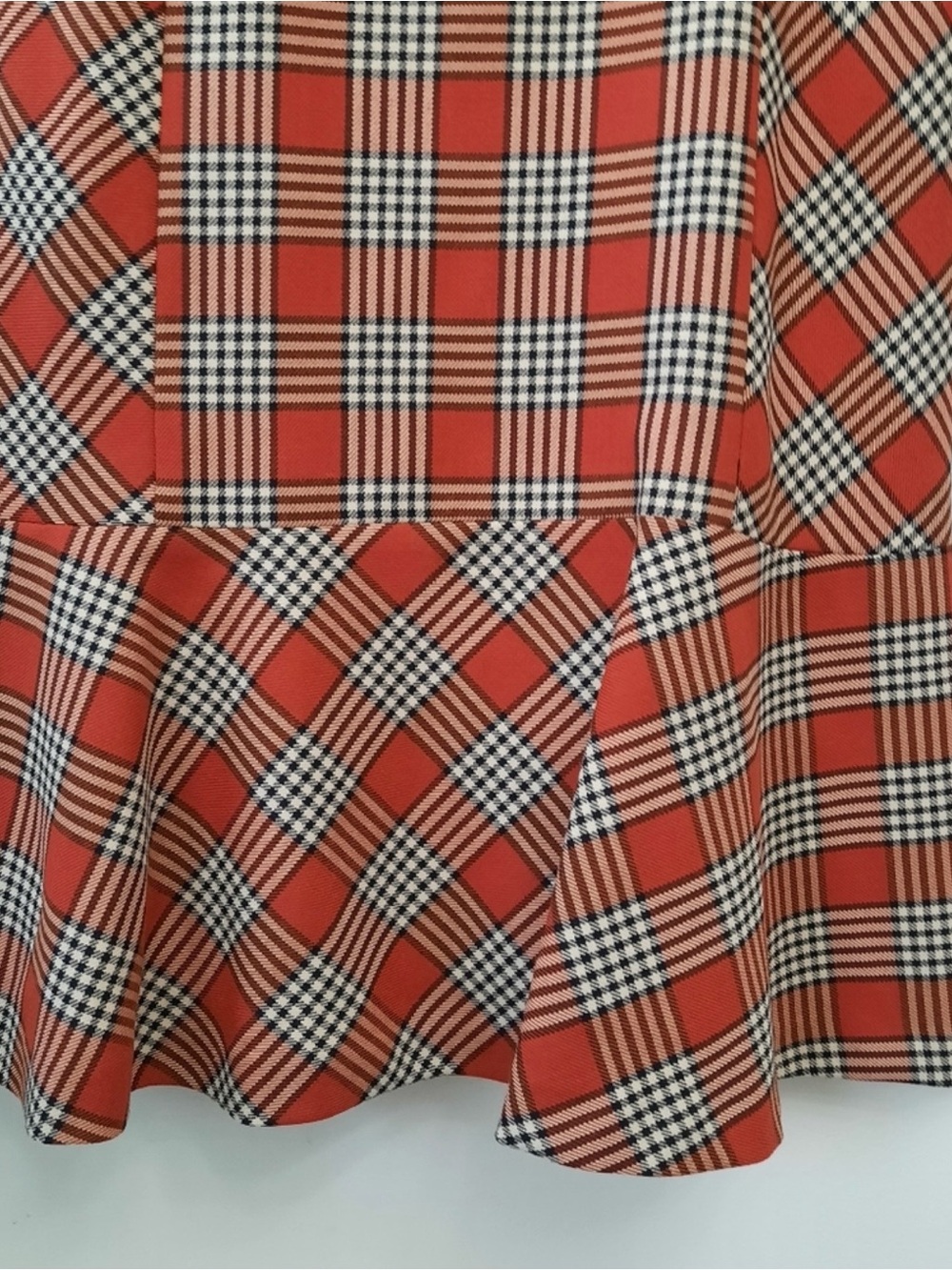 Brooks Brothers Plaid Flounce Hem Dress - Picture 5 of 15